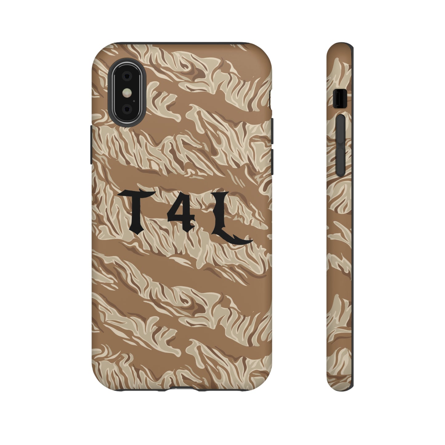 T4L Brown Tiger Stripe Phone Cases