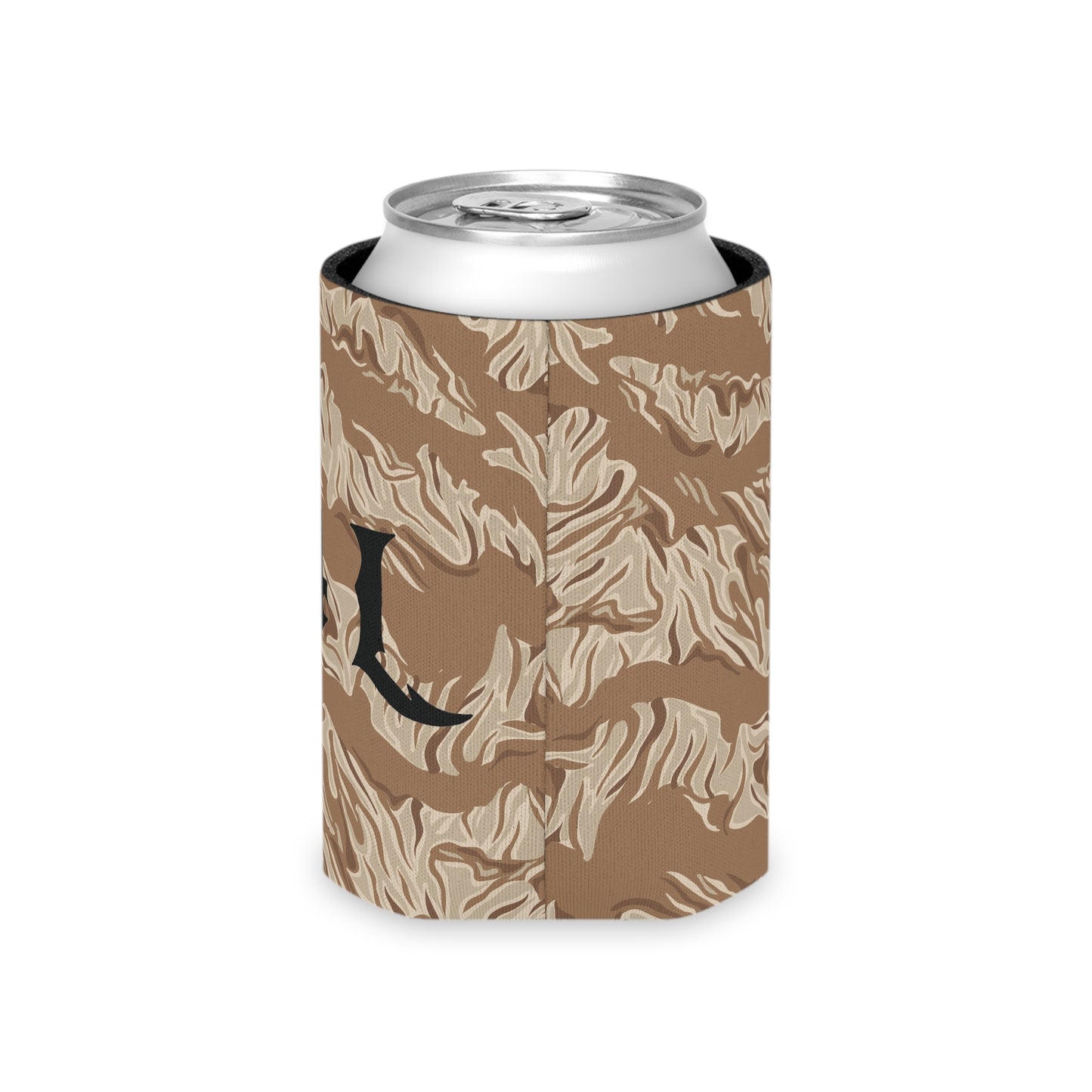 Brown Tiger Stripe Can Koozie