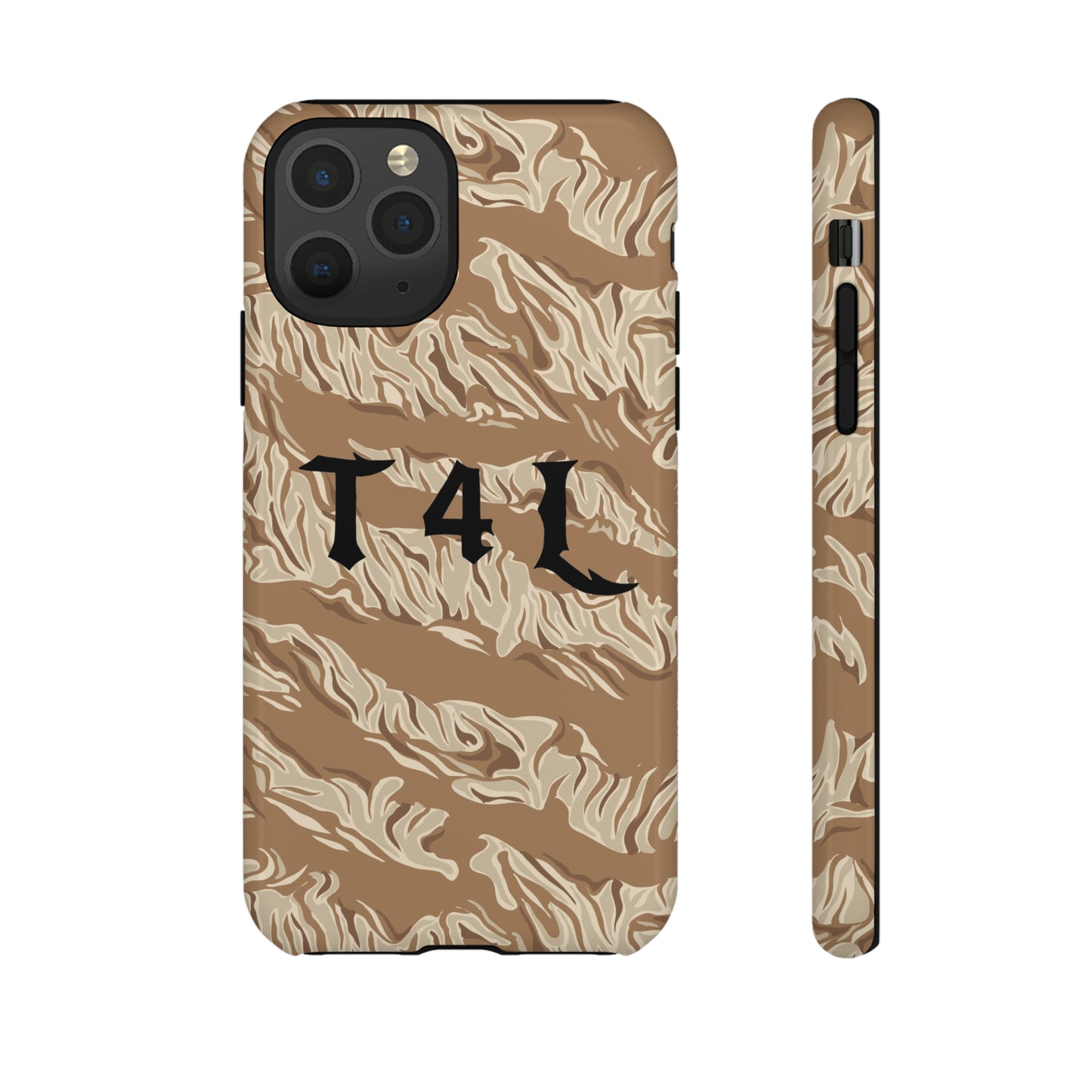 T4L Brown Tiger Stripe Phone Cases