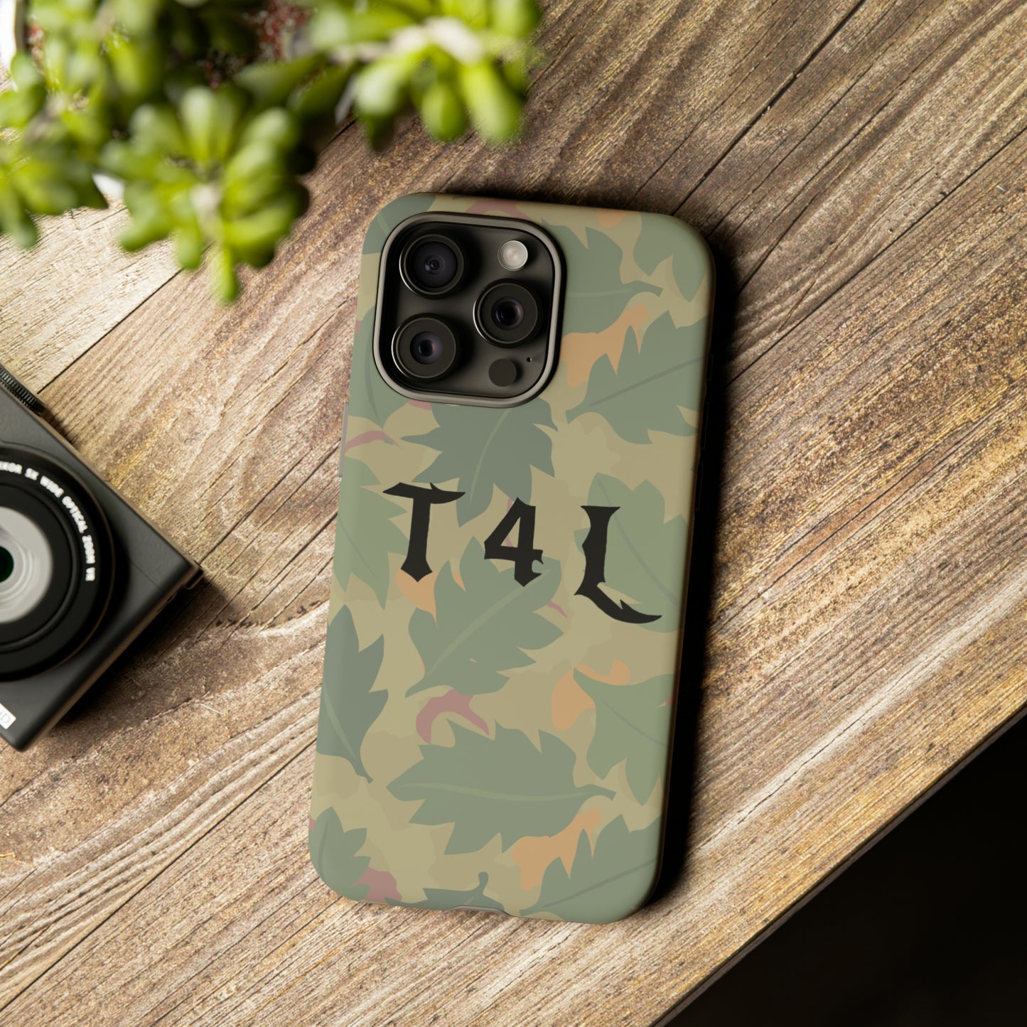 T4L leaf Camo Phone Cases