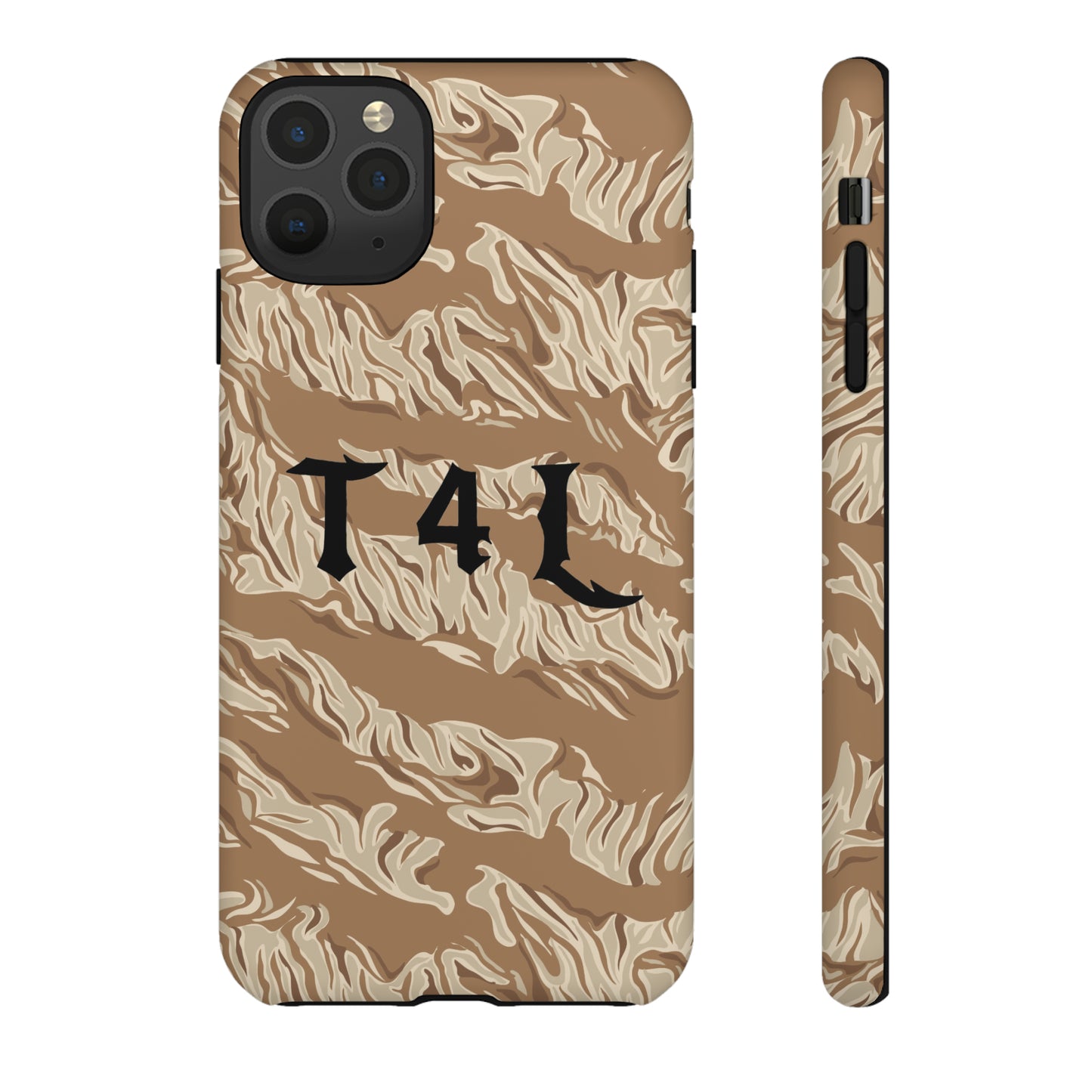 T4L Brown Tiger Stripe Phone Cases