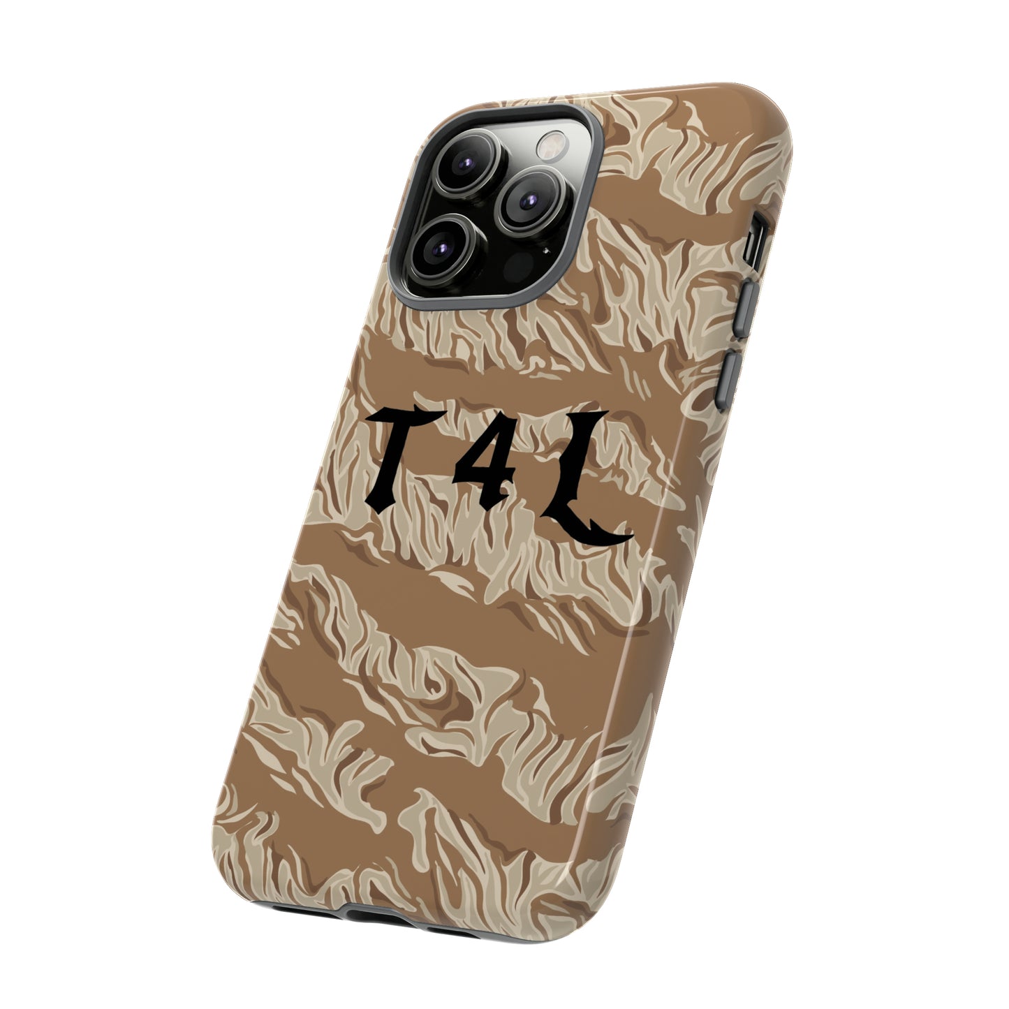 T4L Brown Tiger Stripe Phone Cases