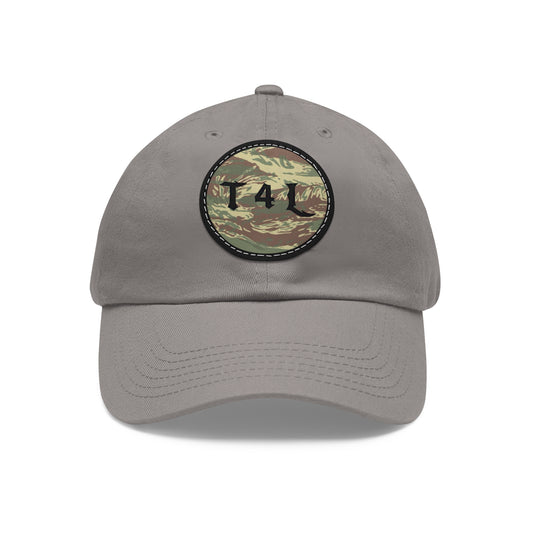 Rhodi Dad Hat with Leather Patch (Round)