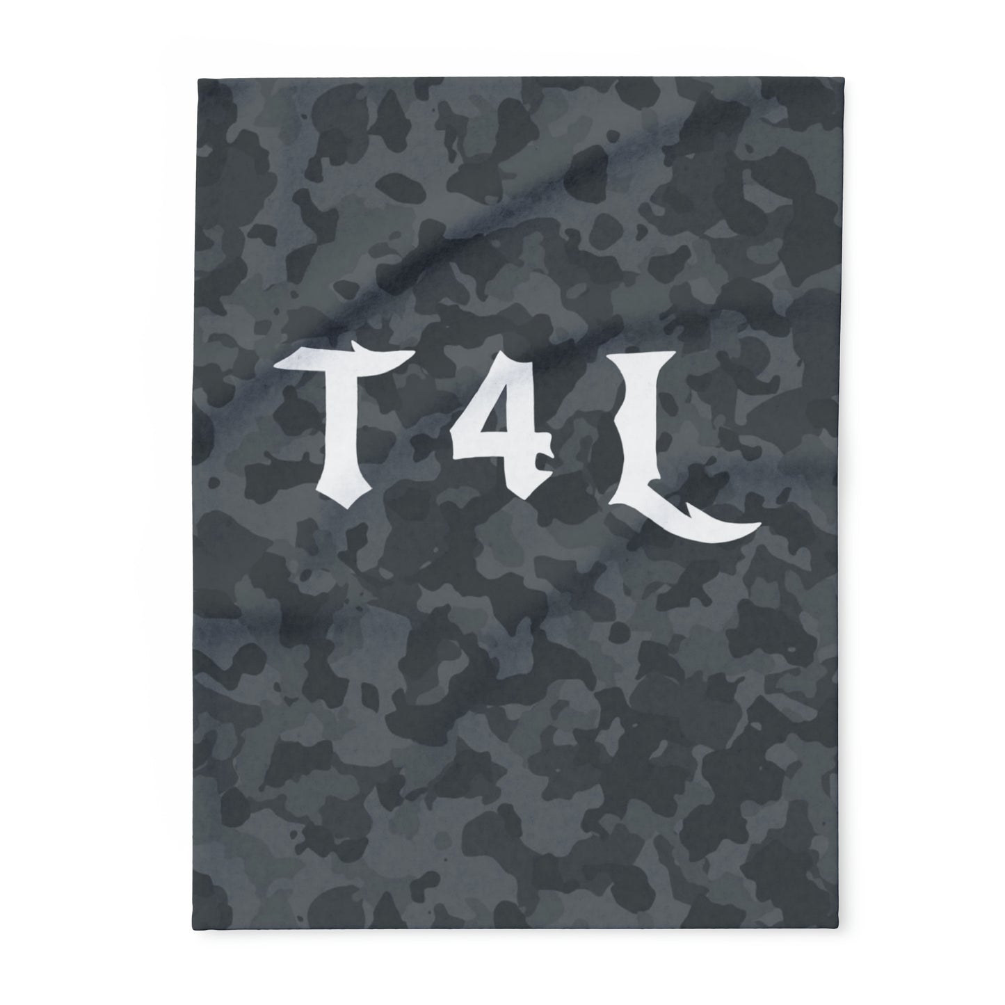 T4L Black Camo Fleece Blanket