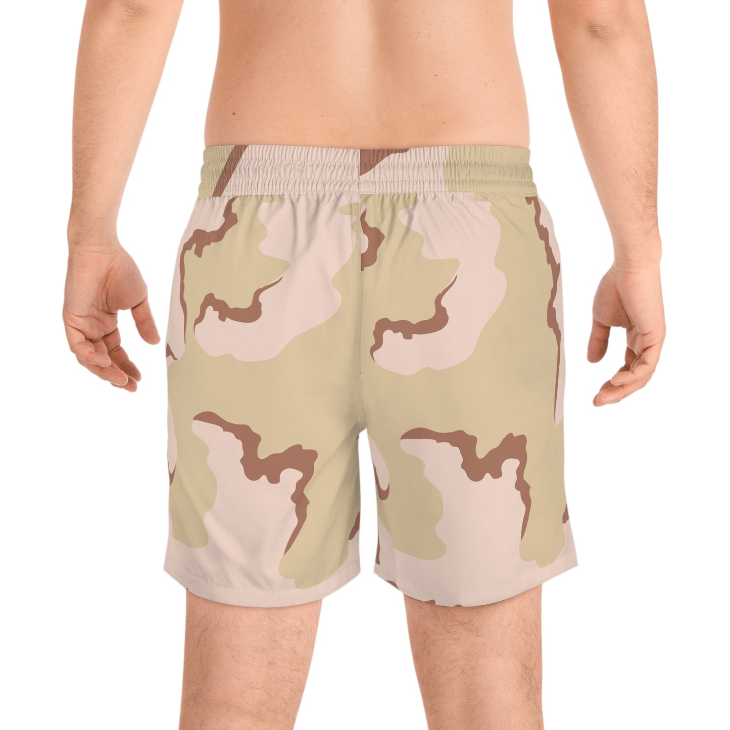 Desert Camo Men's Mid-Length Swim Shorts