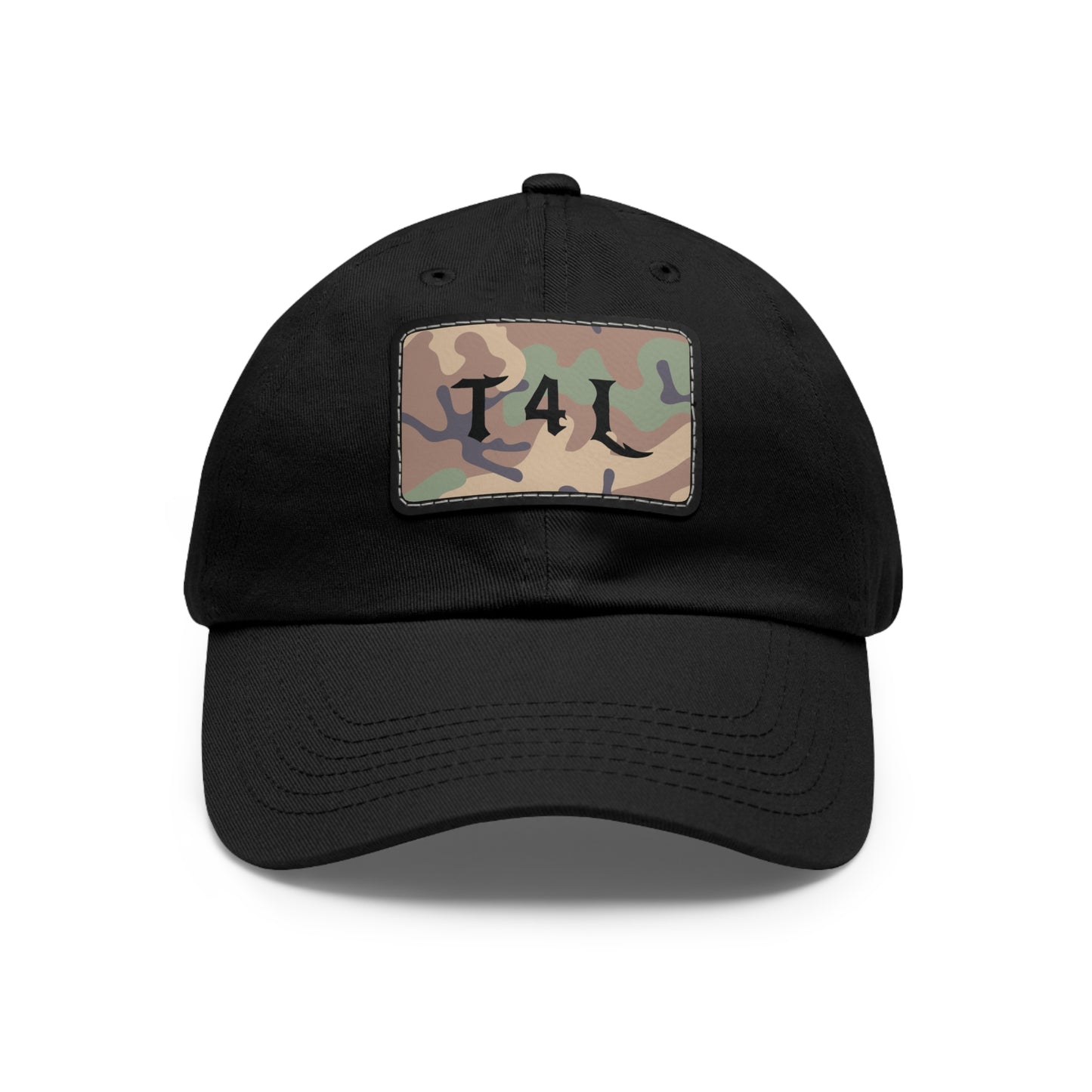 Woodland Dad Hat with Leather Patch