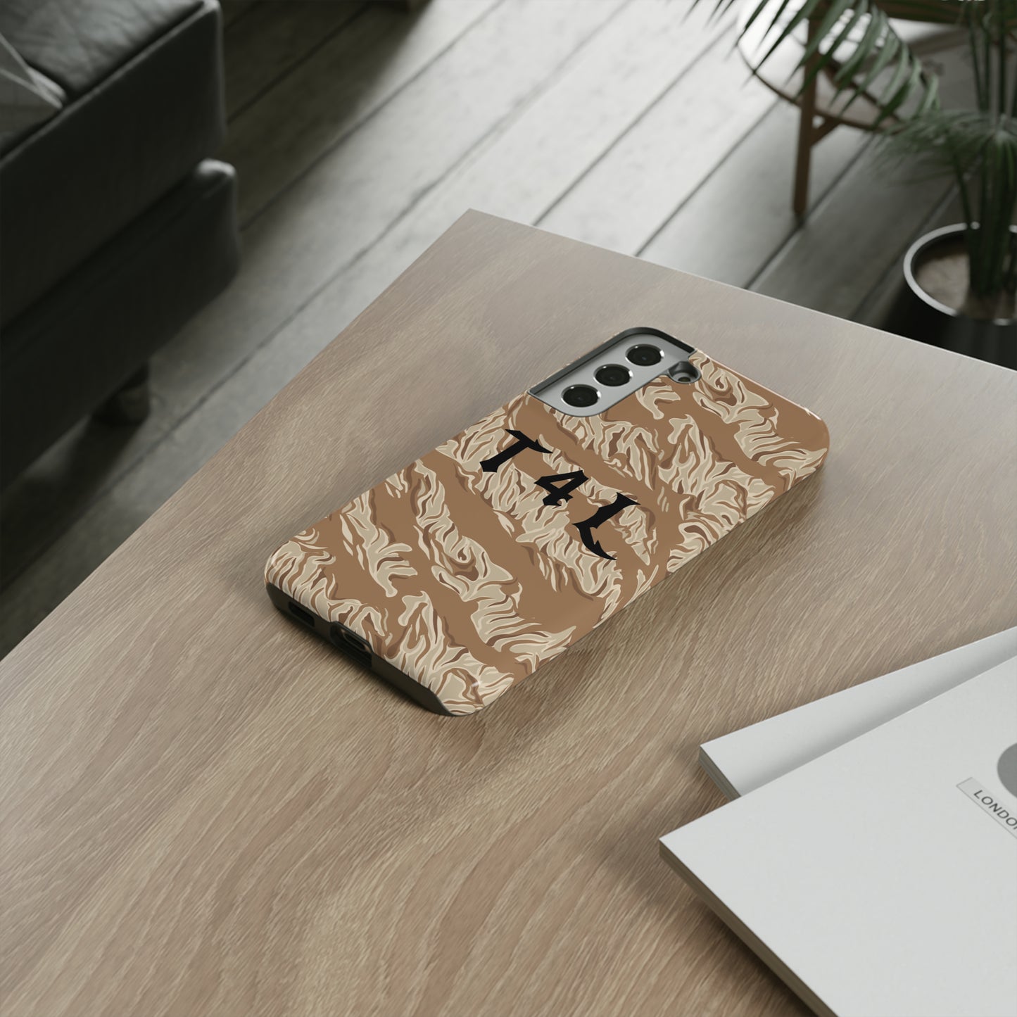 T4L Brown Tiger Stripe Phone Cases