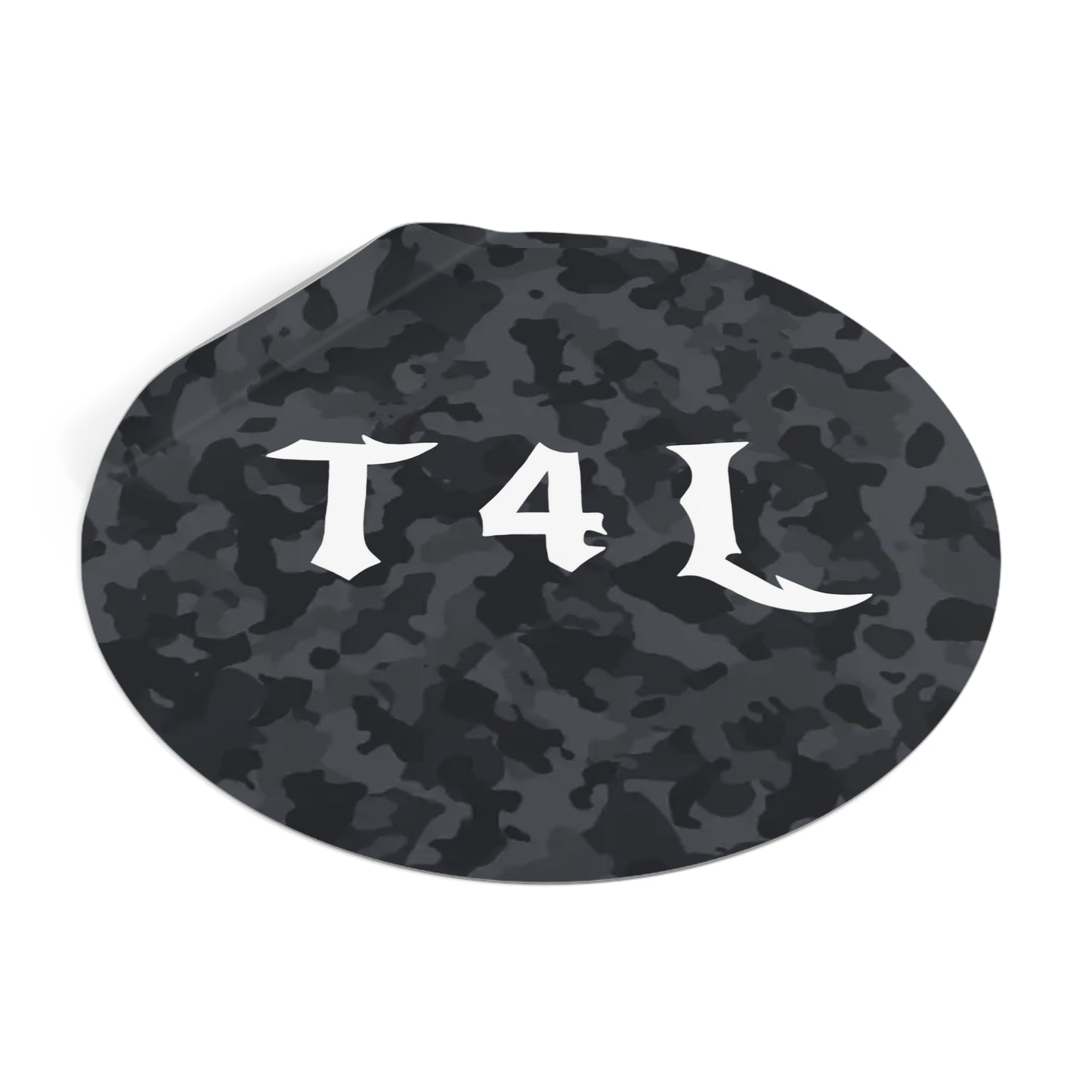 Black Camo Sticker