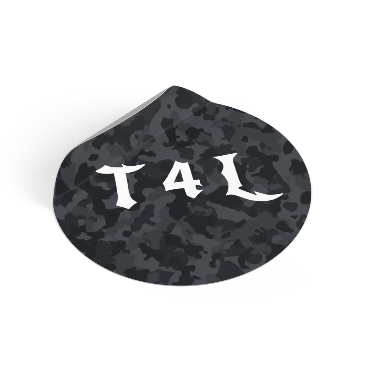 Black Camo Sticker