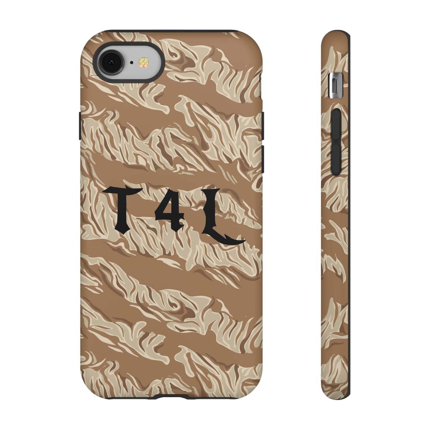 T4L Brown Tiger Stripe Phone Cases