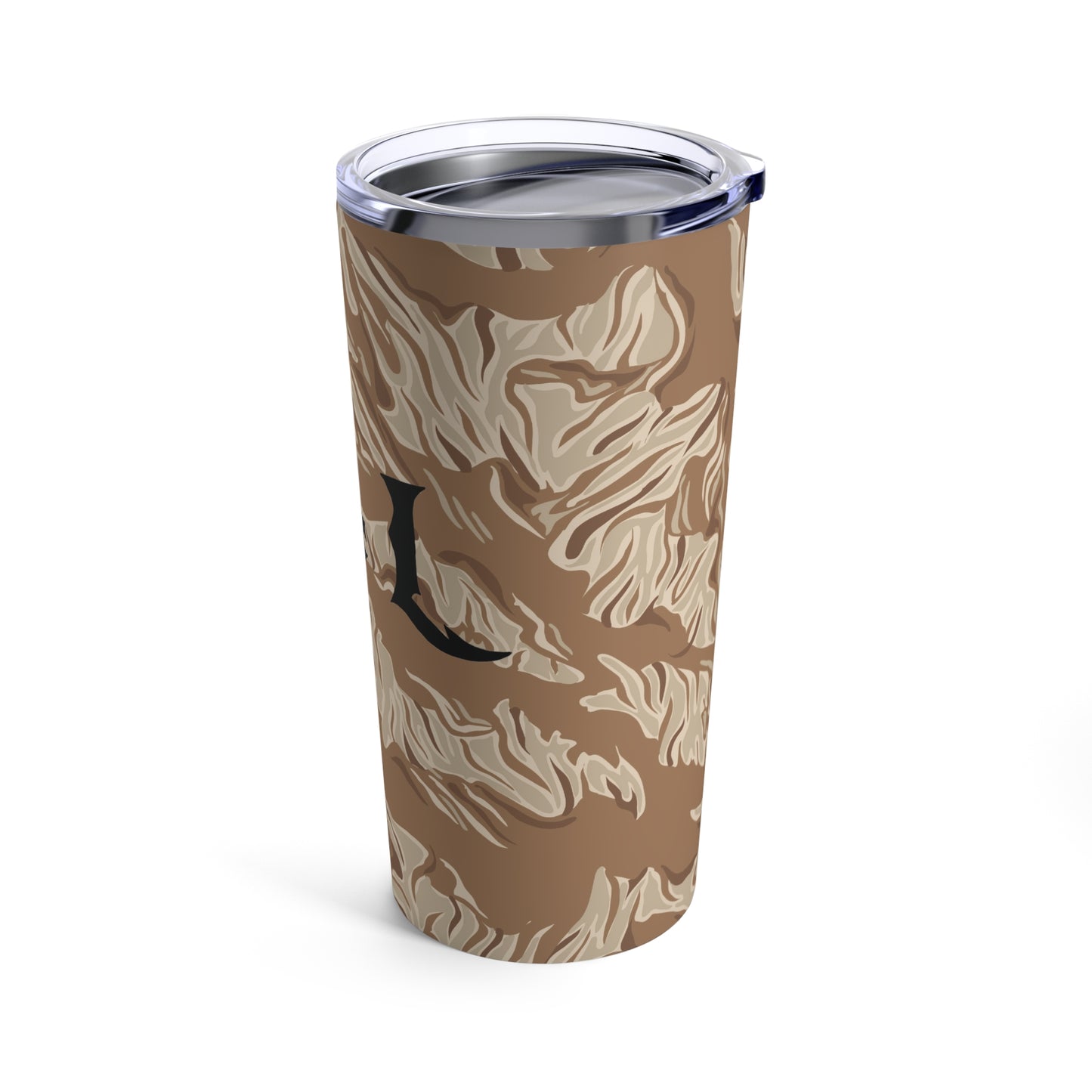 T4L Brown Tiger Stripe Camo Tumbler 20oz