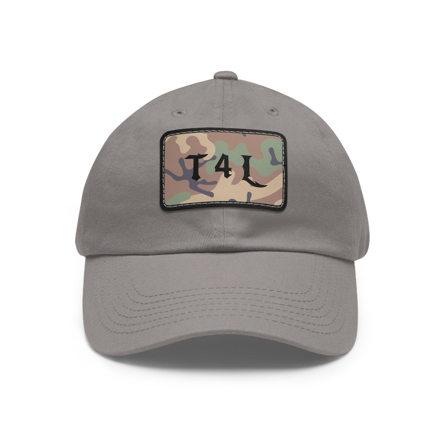 Woodland Dad Hat with Leather Patch