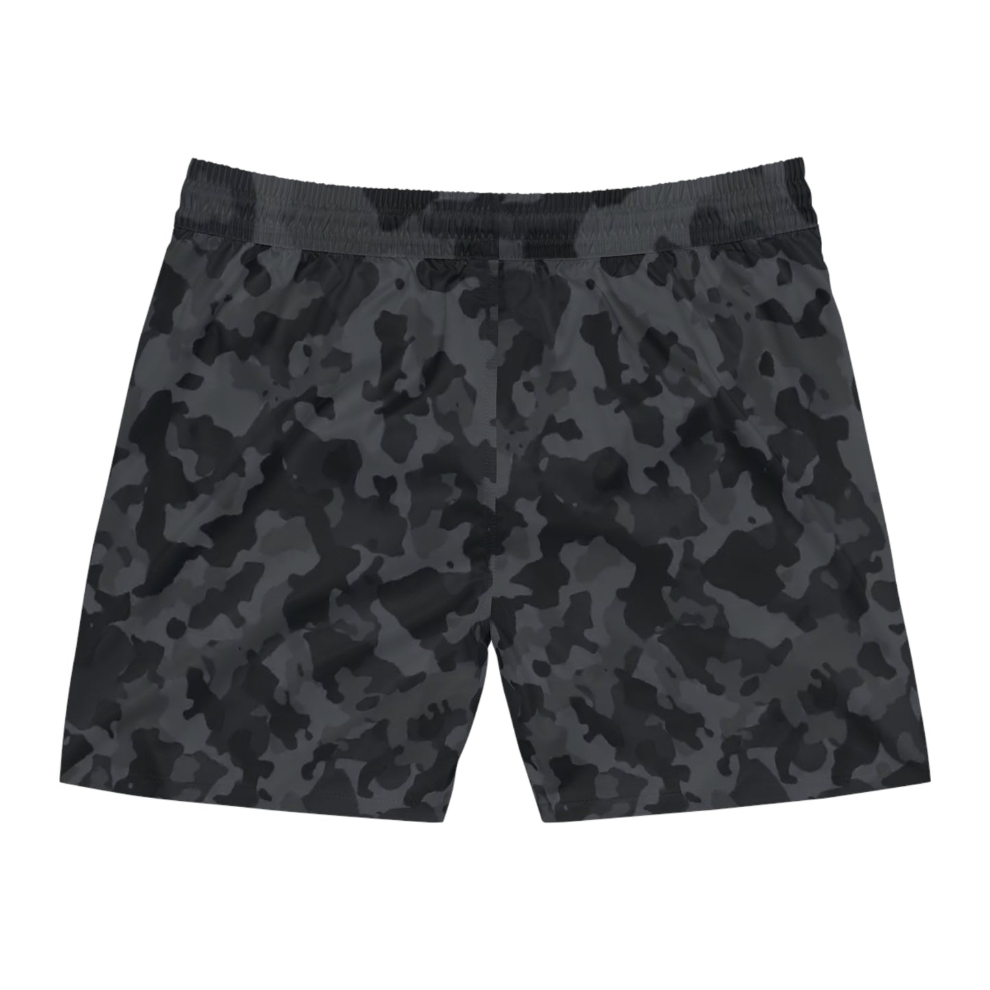 Black Camo Men's Mid-Length Swim Shorts